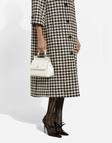 Dolce & Gabbana Small Sicily handbag in dauphine calfskin White BB6003A1001