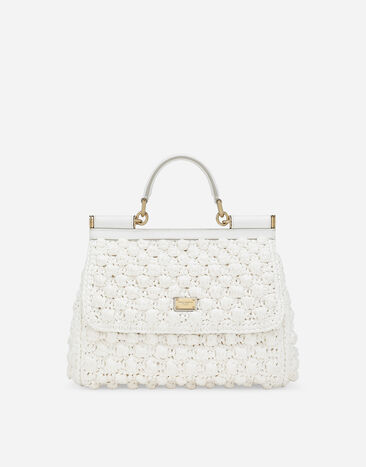 Dolce & Gabbana Bolso de mano Sicily grande Blanco BB6002AY208