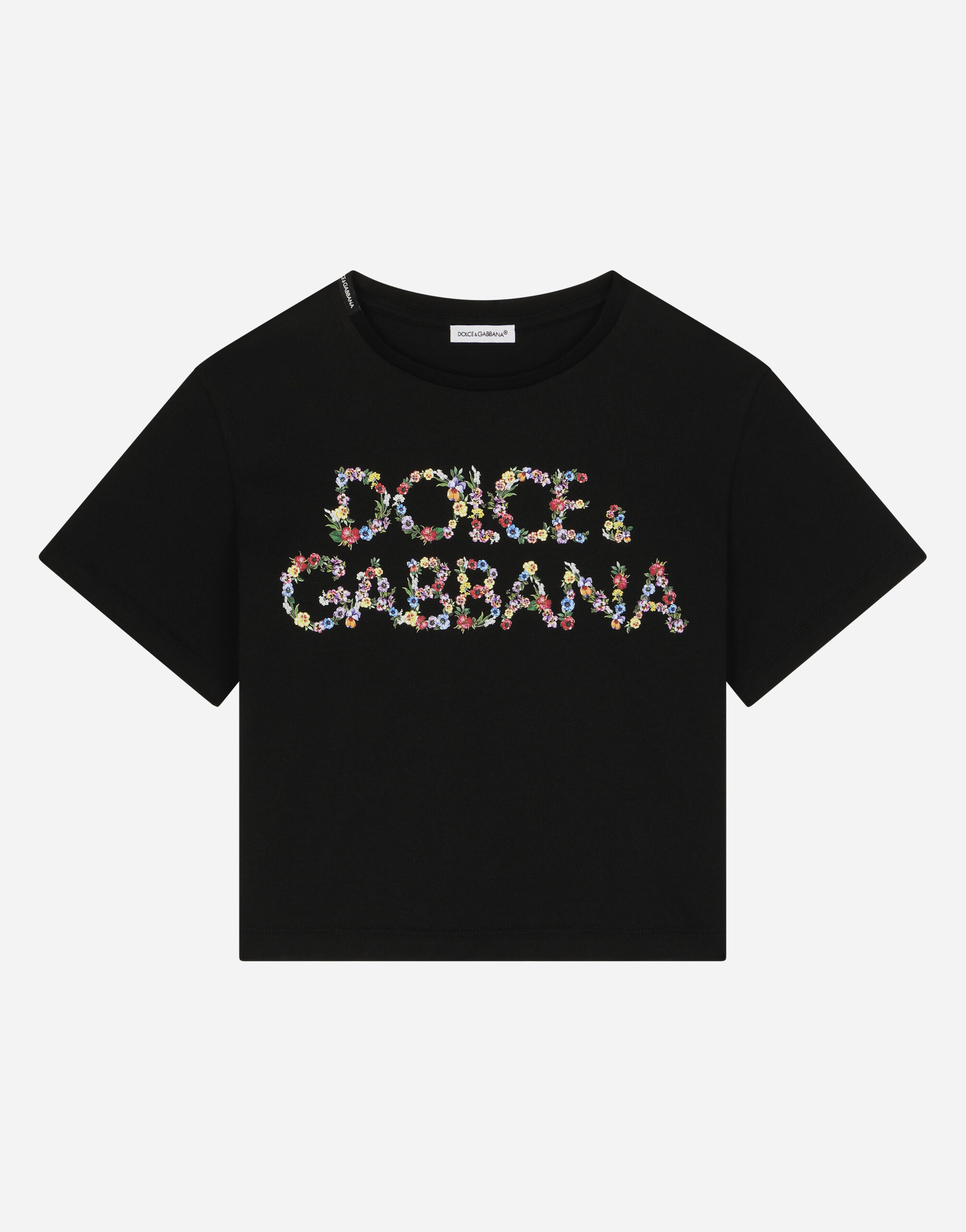 Dolce & Gabbana Camiseta de punto con estampado del logotipo Imprima L5JTMEG7K4F