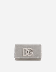 Dolce & Gabbana Sac logo DG en crystal mesh Beige BB7603AS170