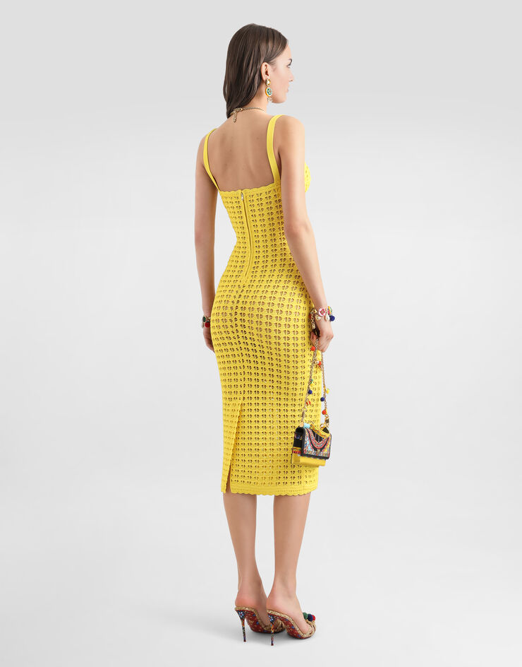 Dolce & Gabbana Crochet bustier dress Dolce & Gabbana Crochet bustier dress Yellow FXS51TJGMMD