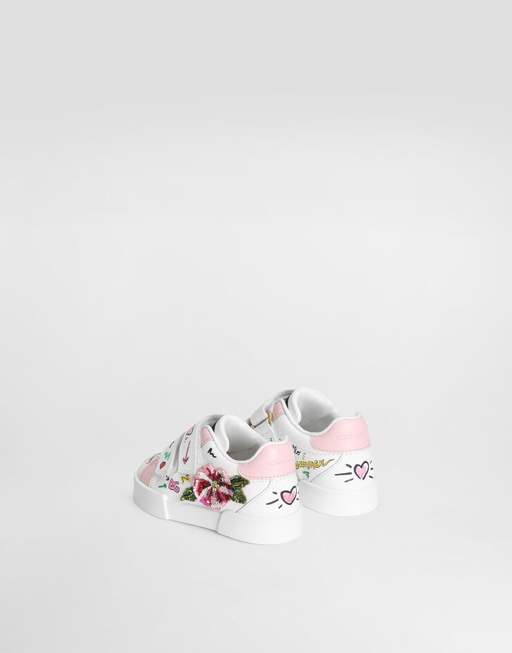 Dolce & Gabbana Zapatillas Portofino Light en piel de becerro estampada Multicolor DN0201A6O58