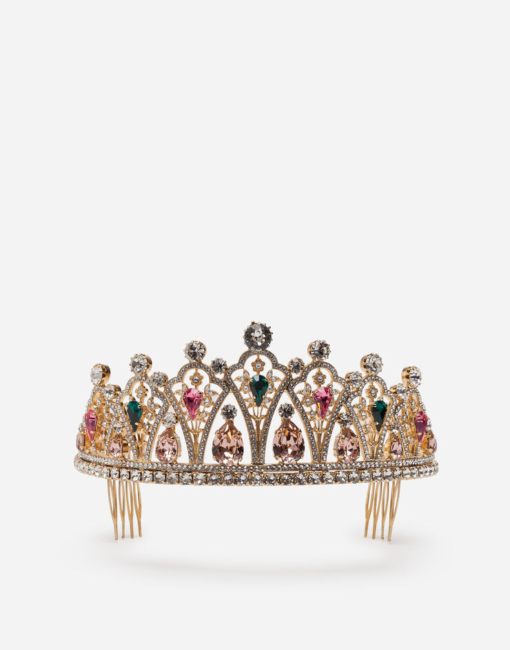 Dolce & Gabbana Tiara with rhinestones GOLD WHL8S1W1111