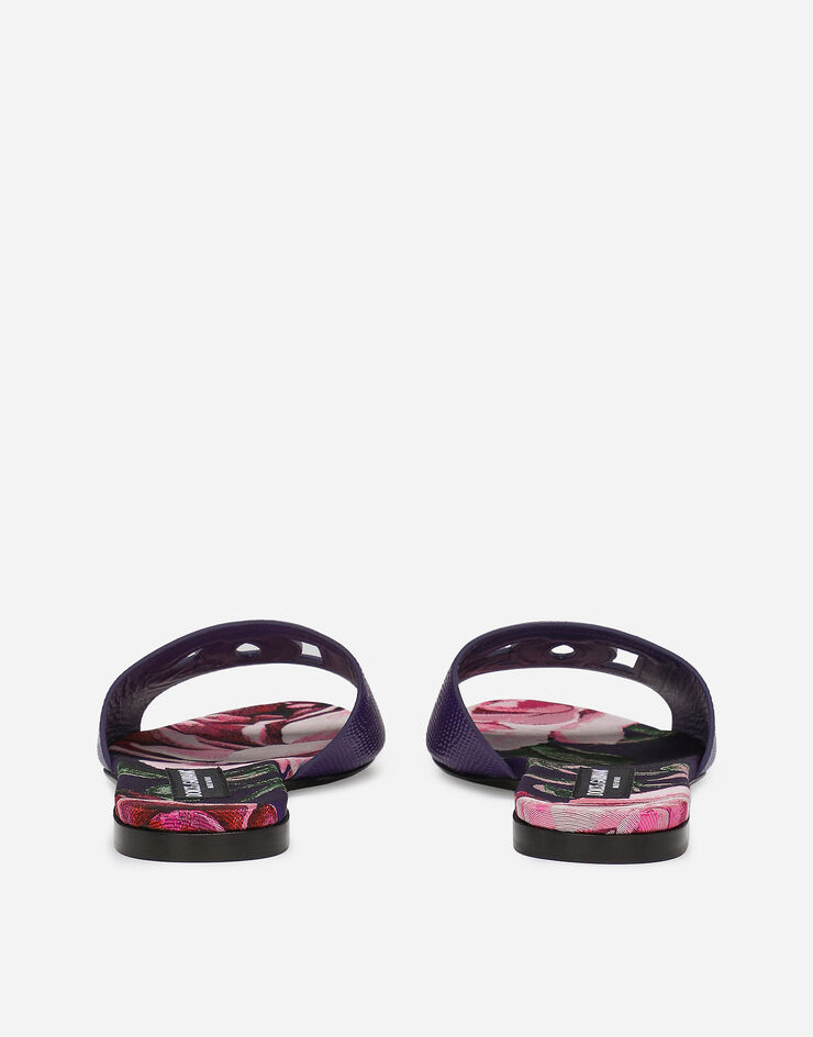 Dolce & Gabbana Шлепанцы из телячьей кожи фиолетовый CQ0436AS220