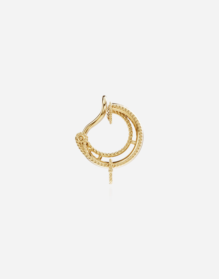 Dolce & Gabbana Rainbow Alphabet clip-on earring in yellow 18kt gold Gold WSNR2GWYE01