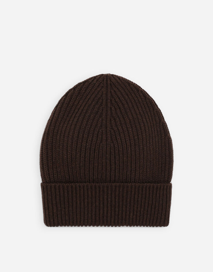 Dolce&Gabbana Cappello In Maglia Brown FXL68TJFMU9