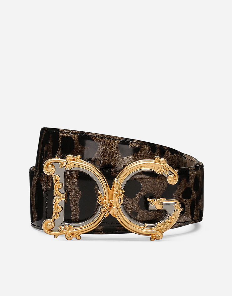 Dolce&Gabbana حزام DG Girls طبعة جلود الحيوانات BE1517AM568