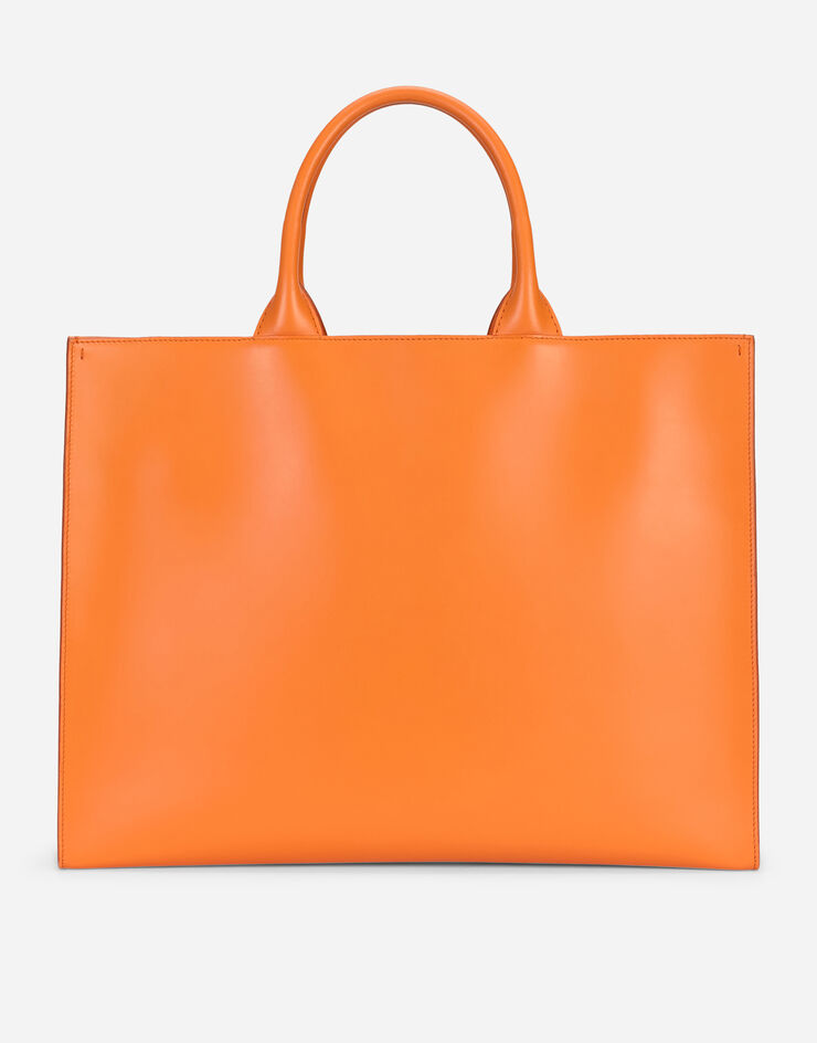 Dolce & Gabbana Großer Shopper DG Daily aus Kalbsleder Orange BB7022AQ269