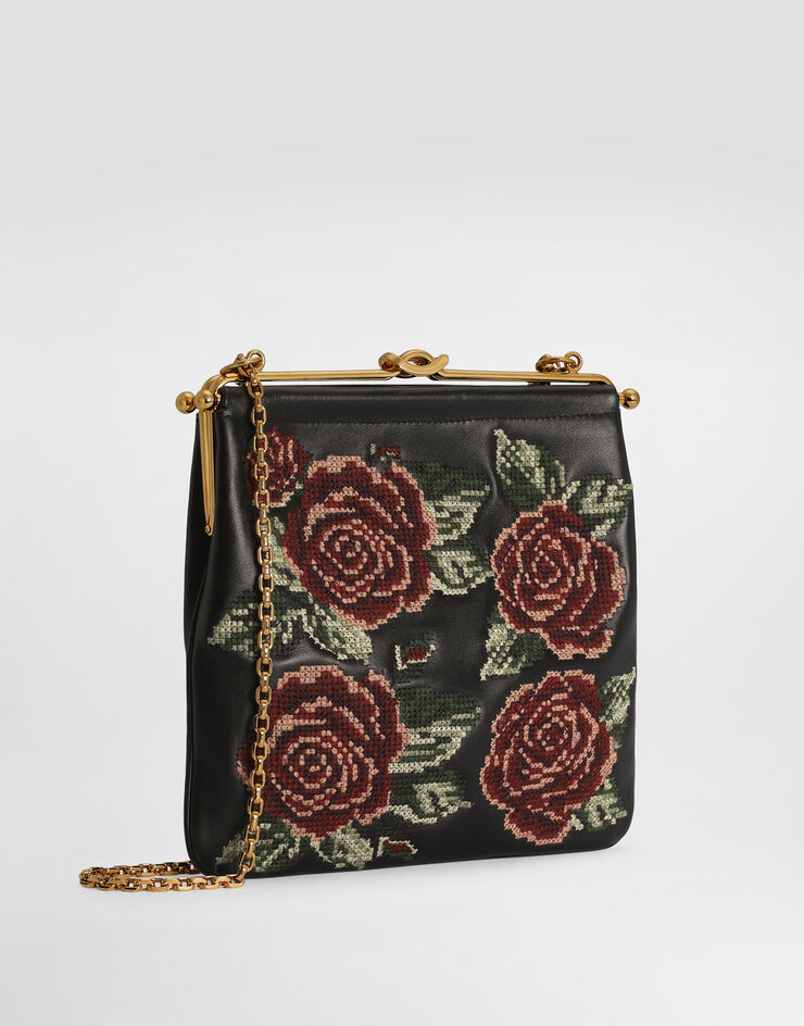 Dolce & Gabbana 숄더 크로스바디 백 DINA 파인 스티치 자수 장식 멀티 컬러 BB8009A3T43