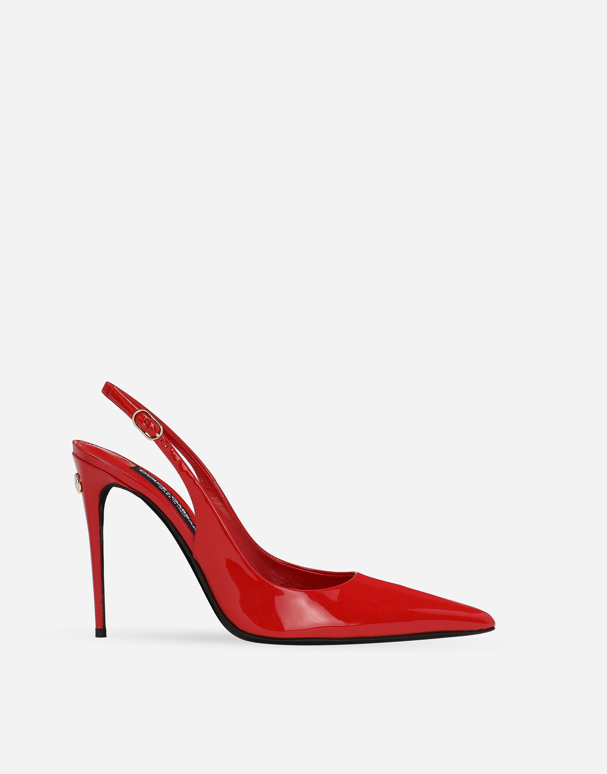 Dolce&Gabbana Patent leather slingbacks Red CG0602A1471