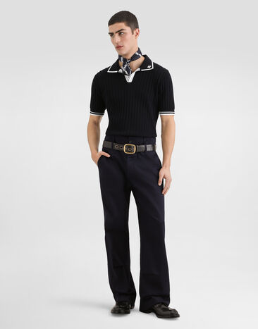 Dolce & Gabbana Polo en algodón Multicolor GXZCMZJBCK8