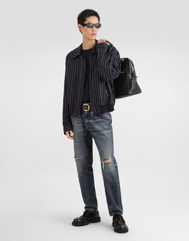 Dolce & Gabbana Virgin wool pullover Dolce & Gabbana Virgin wool pullover Blue GXX24ZJGMLS