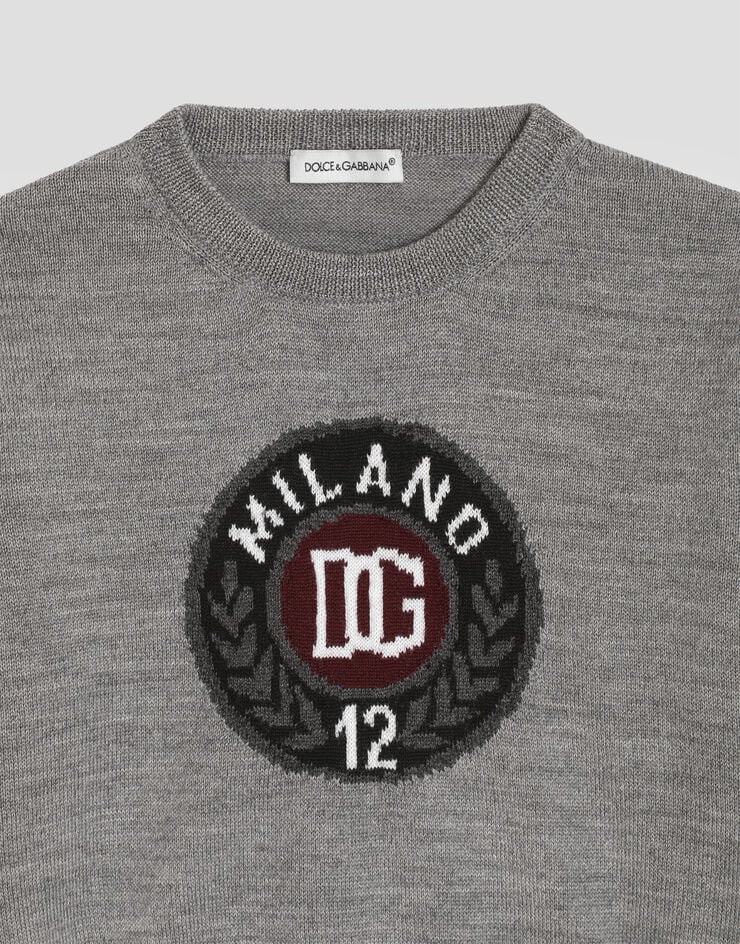 Dolce & Gabbana Virgin wool pullover Grey L1KWD0JDVG6
