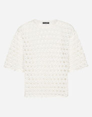 Dolce & Gabbana Cotton round-neck sweater Multicolor GXX13TJFMY4