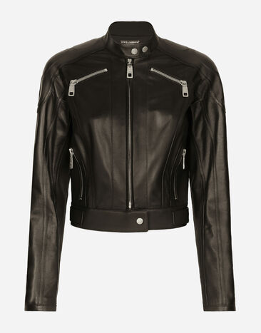 Dolce & Gabbana Nappa leather biker jacket Black VG6186VN187