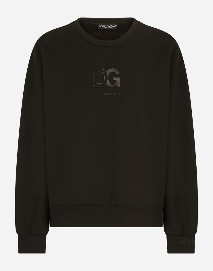 Dolce & Gabbana FELPA GIROC.MAN.LUNG ブラック G9VA5ZHU7IH