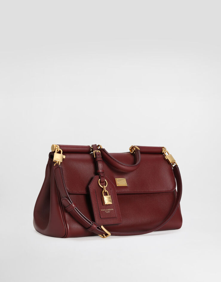 Dolce & Gabbana My Sicily handbag in plongé calfskin Bordeaux BB7782B7321