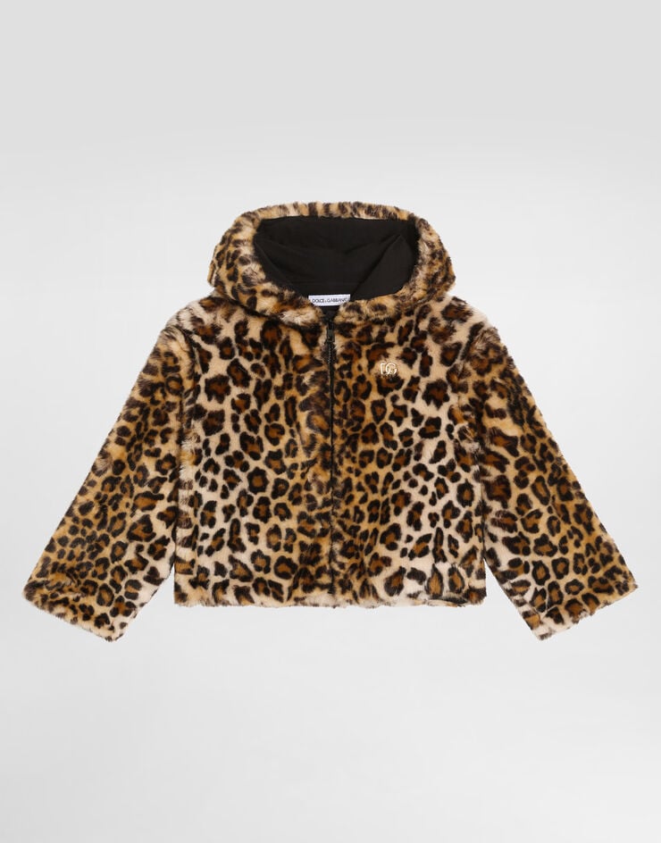 Dolce & Gabbana Leopard-print fur-effect jacket Dolce & Gabbana Leopard-print fur-effect jacket Print L52B09FUPU8
