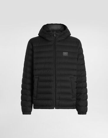 Dolce & Gabbana Hooded padded jacket Black G9BCETFUS0D