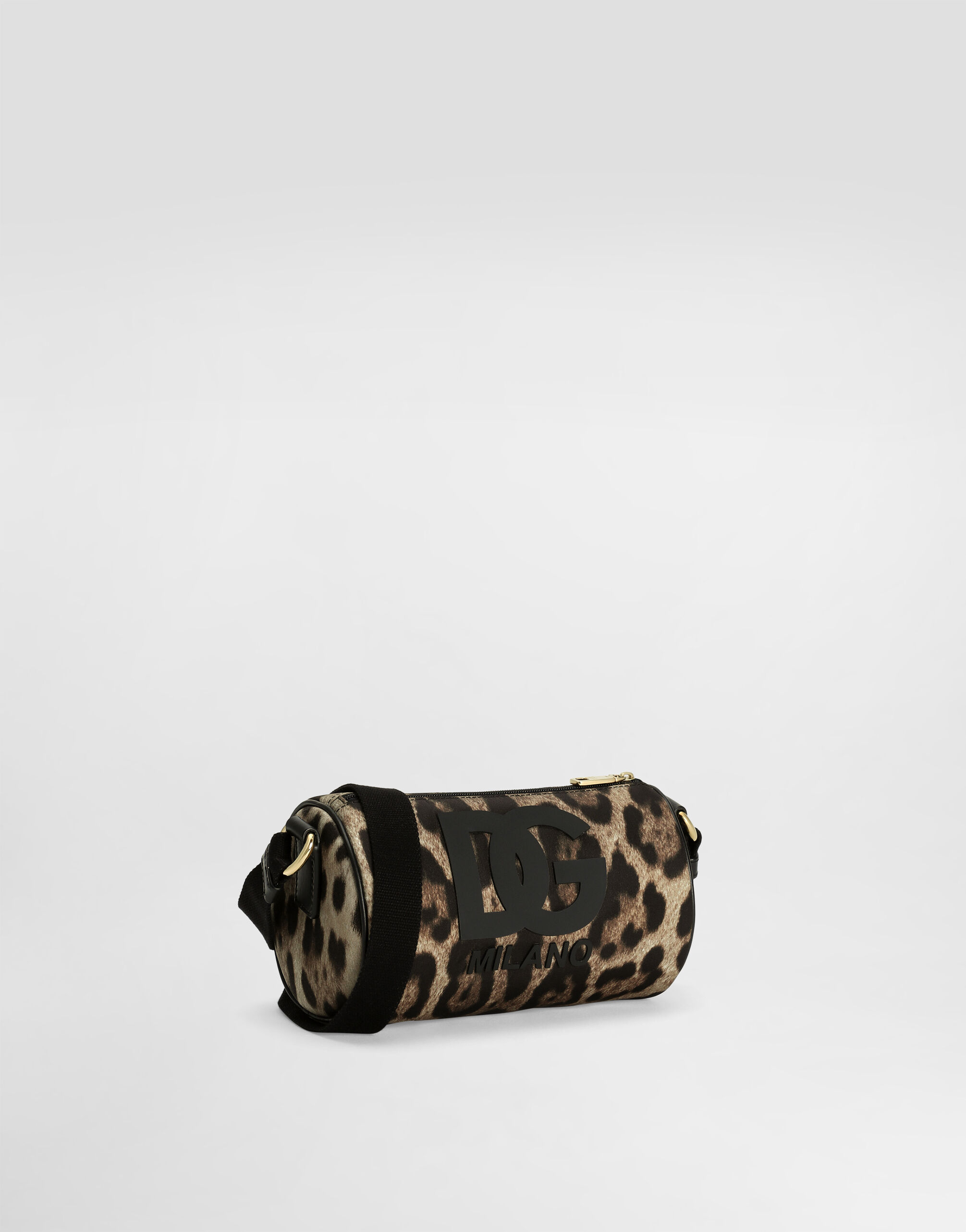 Leo-print nylon crossbody bag in Print for Girls | Dolce&Gabbana® US