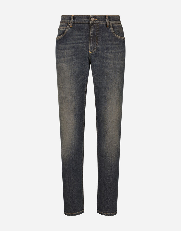 Dolce & Gabbana Jean classique stretch bleu lavé Multicolore GYJCCDG8GW9