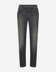 Dolce & Gabbana Regular-fit blue wash stretch jeans Blue GP04KDG8KF1