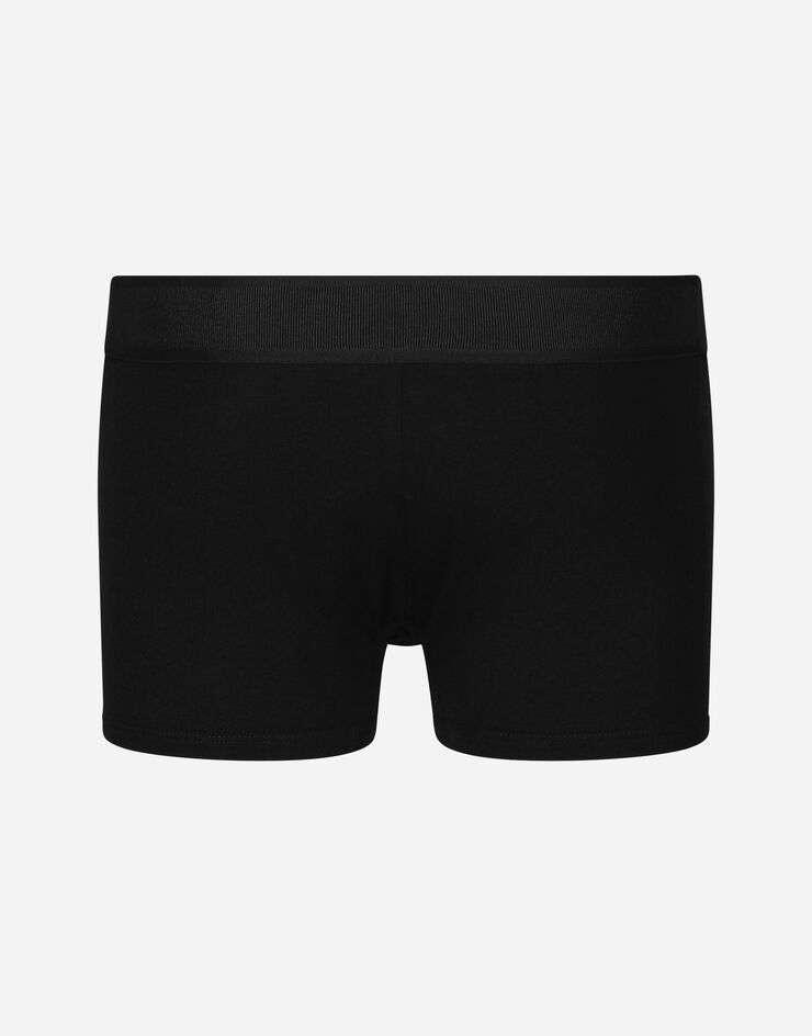 Dolce & Gabbana Boxershorts Regular Baumwolljersey bi-elastisch Schwarz M4F37JOUAIG