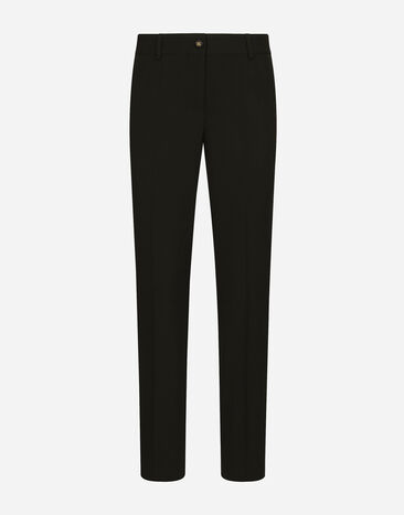 Dolce&Gabbana Pantalón en paño de lana Noir FT0CXTFUBGB