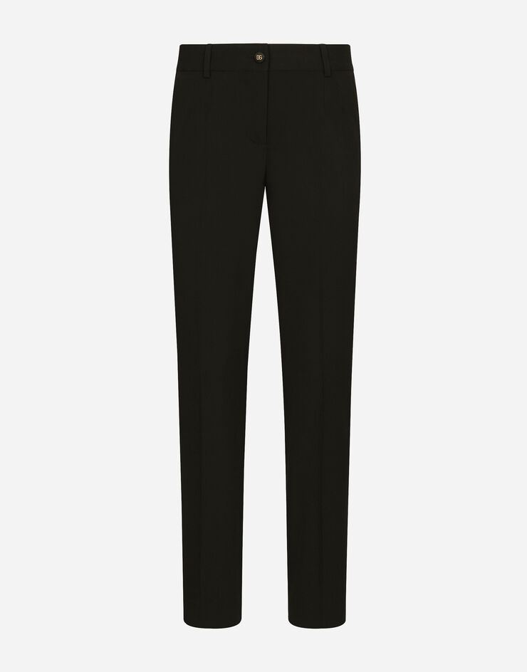 Dolce&Gabbana Pantalón en paño de lana Noir FT0CXTFUBGB