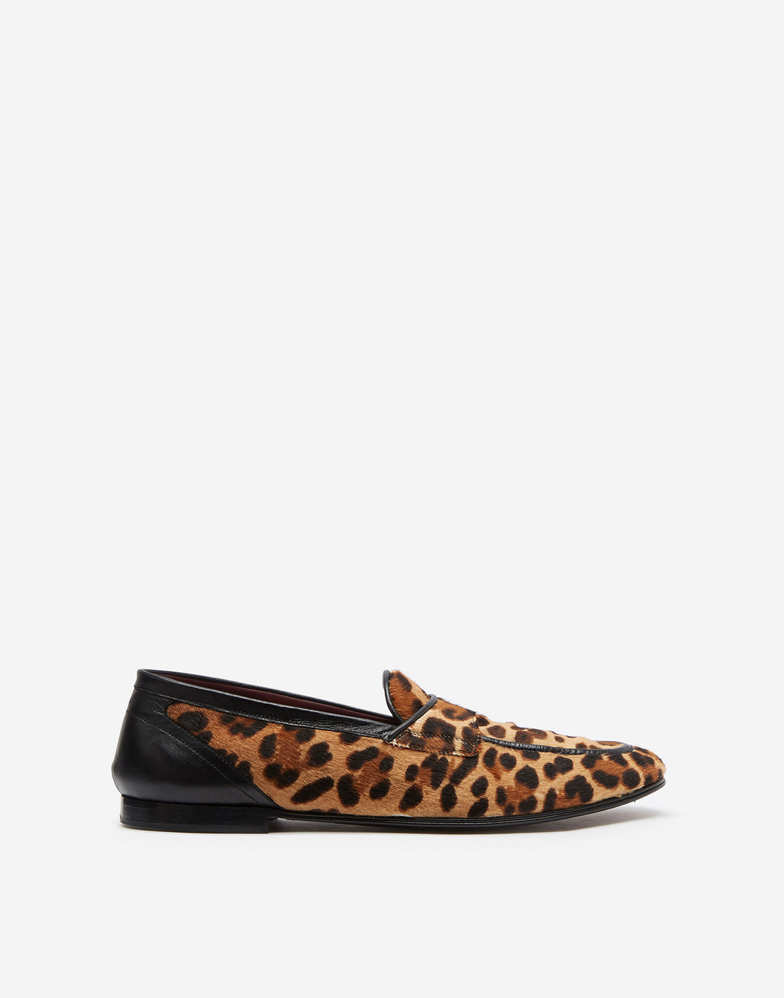 Leopard print slippers with pony hair effect in ANIMAL PRINT for