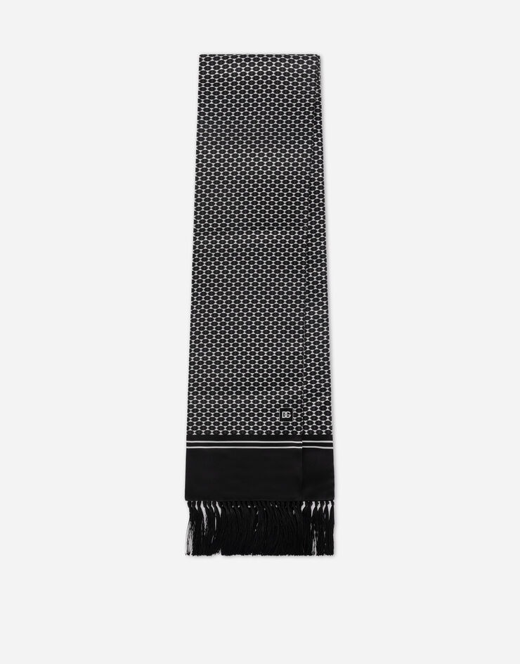 Dolce & Gabbana Bufanda de seda estampada Multicolor GQ214EG0WPR
