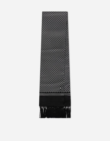 Dolce & Gabbana Шарф из шелка с принтом принт GQ260EHI1Q3