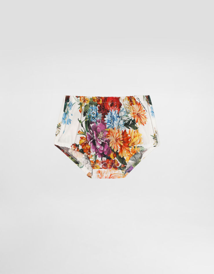 Dolce & Gabbana Robe en popeline à imprimé fleurs Imprimé L23DW2HS5TW