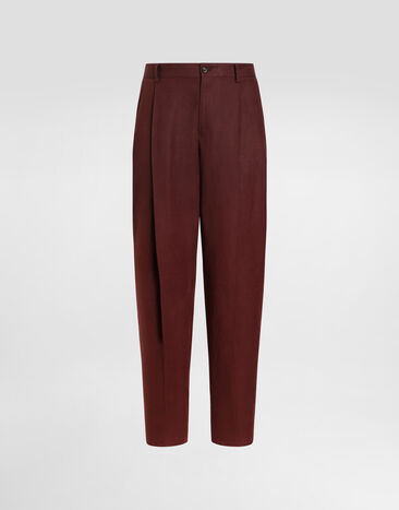 Dolce & Gabbana Linen trousers Multicolor GP10DTFU4JB