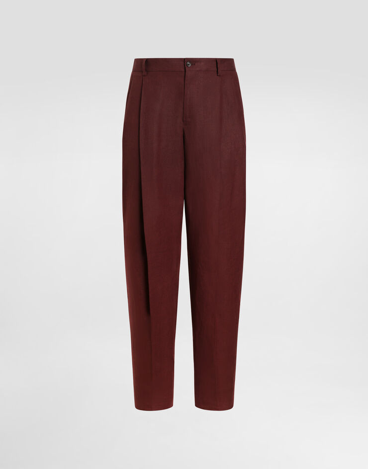 Dolce & Gabbana Linen trousers Dolce & Gabbana Linen trousers Multicolor GP10DTFU4JB