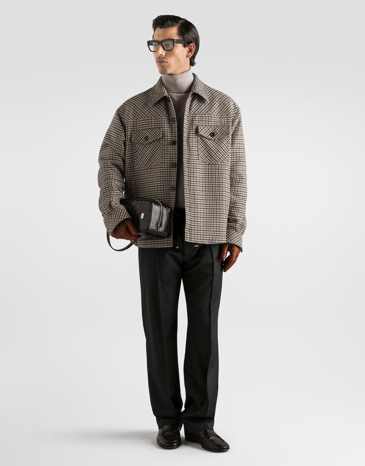 Dolce & Gabbana Quilted houndstooth wool jacket  G9CKYTFM2HQ