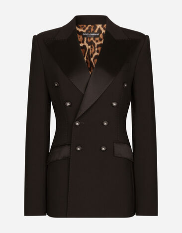 Dolce & Gabbana 새틴 & 뒤셰스 턱시도 재킷 Crystal WEQ2D6W1111