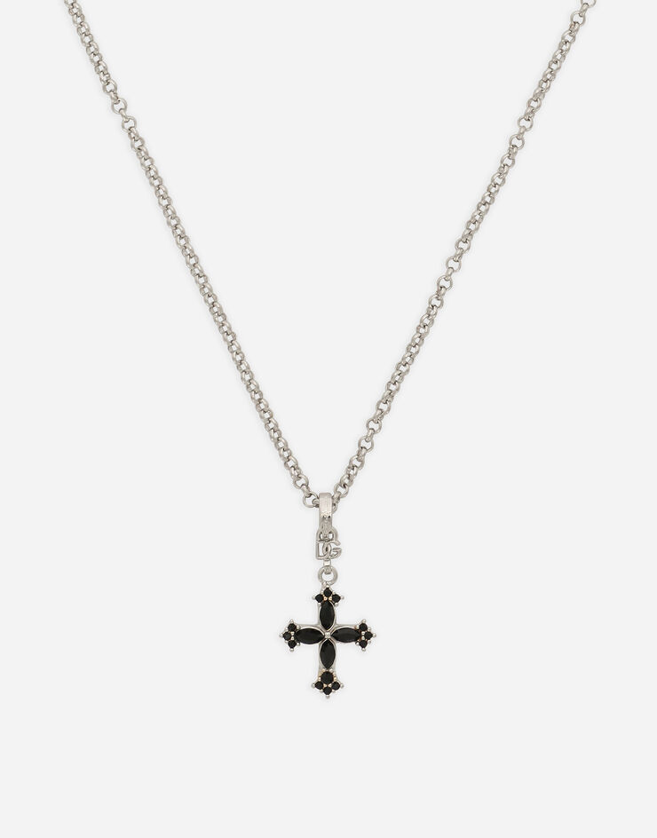 Dolce & Gabbana Fine chain necklace with cross Silver WNQ4S2W1111