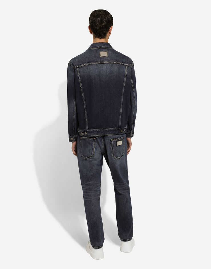 Dolce & Gabbana Vaqueros loose de denim azul Azul GYJDADG8KE5