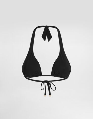 Dolce & Gabbana توب بكيني مثلثي بحشوة أسود O1A01JONO12