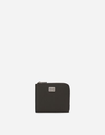 Dolce & Gabbana حافظة بطاقات من جلد عجل دوفين أسود GH706ZGH892