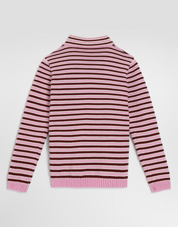 Dolce & Gabbana Mock neck knit top Multicolor L5KWMAJDVNB