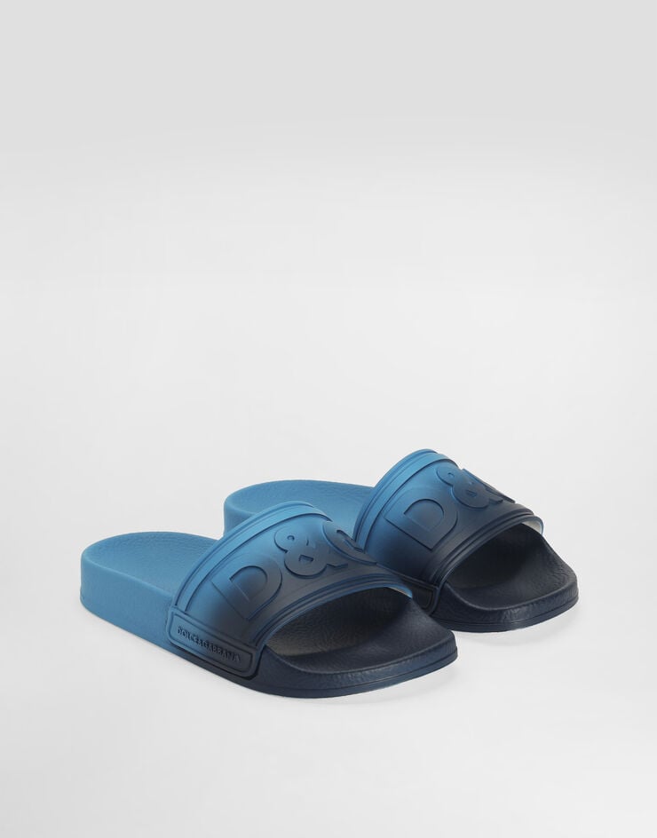 Dolce & Gabbana Slides with ombré hydro dripping Dolce & Gabbana Slides with ombré hydro dripping Azure DD0320A5631
