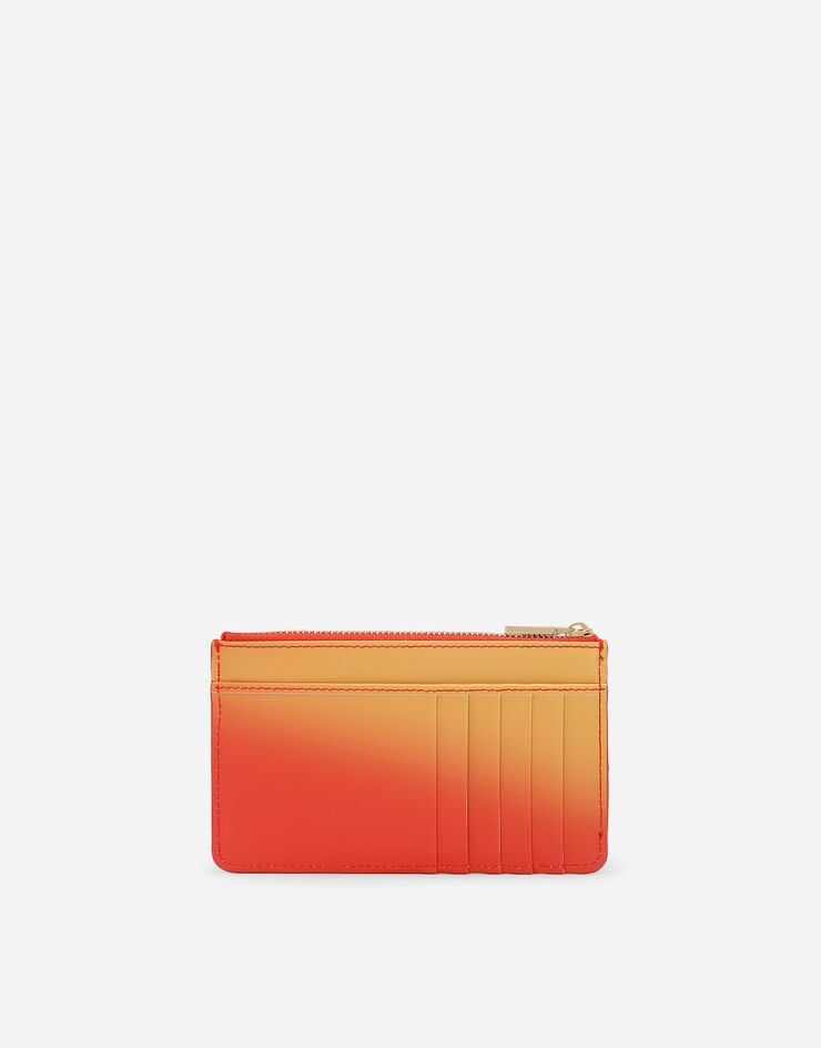 Dolce & Gabbana حافظة بطاقات Logo متوسطة برتقالي BI1261AS204