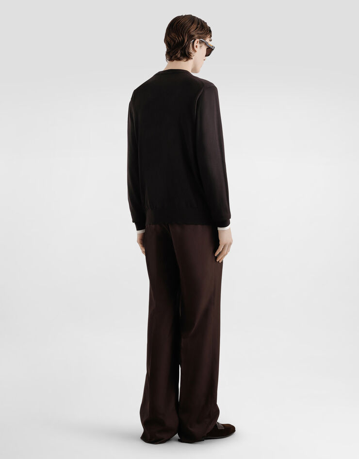 Dolce & Gabbana Wool cardigan Brown GXV01TJDVBV