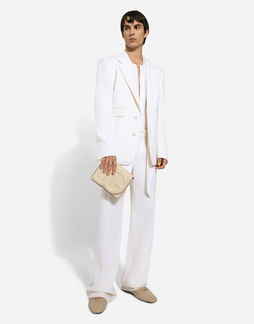 Dolce & Gabbana Single-breasted stretch wool Sicilia-fit jacket White G2SC9TFUBGG