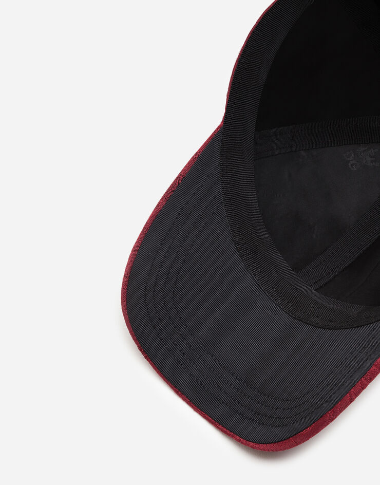 Dolce & Gabbana JACQUARD BASEBALL CAP WITH PATCH ROJO GH590ZFJRDZ