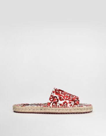 Dolce & Gabbana Majolica-print canvas espadrilles Multicolor A80544A0570