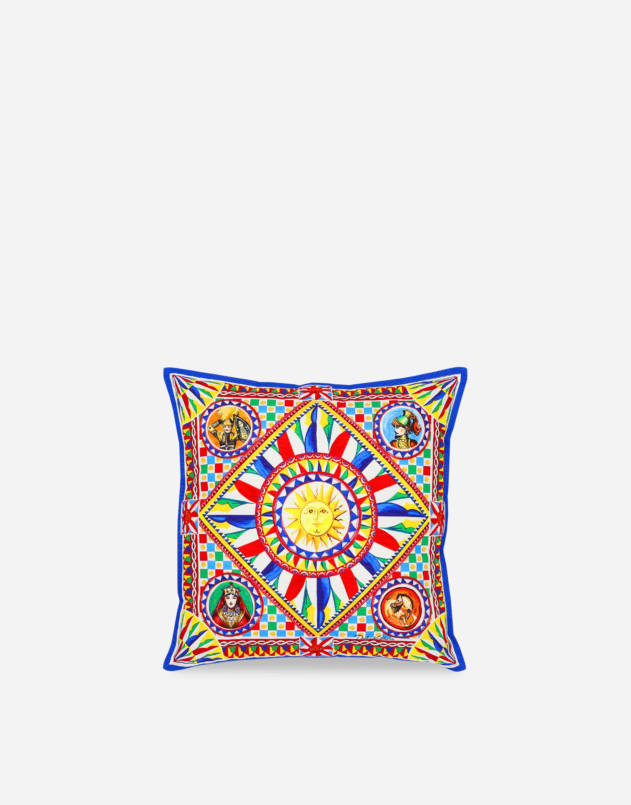 Dolce & Gabbana Canvas Cushion small Multicolor TCC087TCAG4