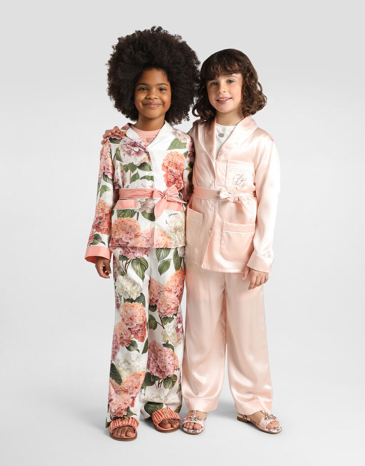 Dolce & Gabbana Silk satin vanity trousers Pink L53P44FU1AU